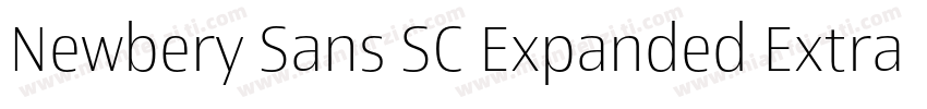 Newbery Sans SC Expanded ExtraBold字体转换